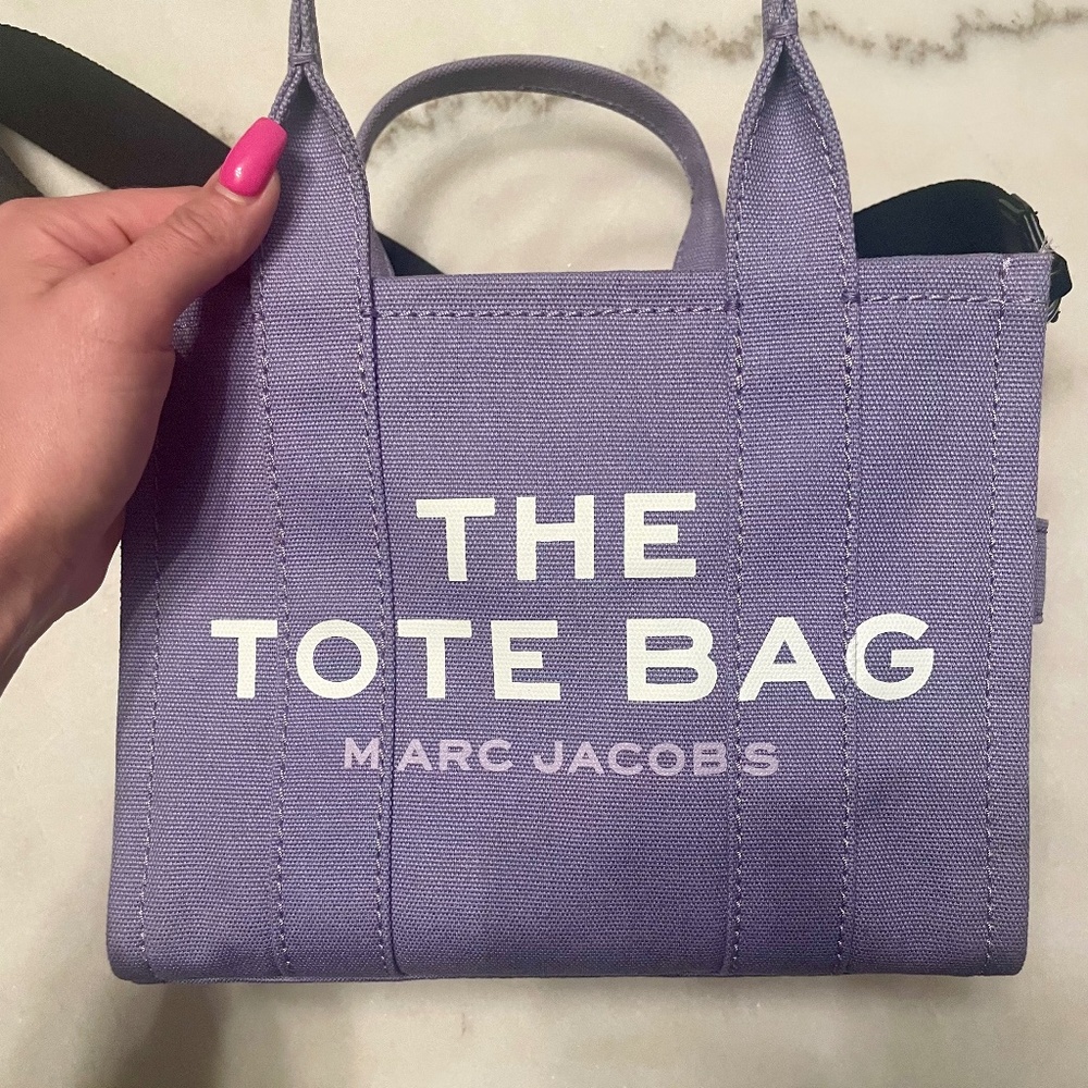 Marc Jacobs lavender tote bag small